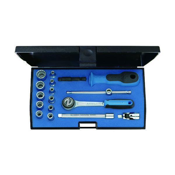 GEDORE ソケットレンチ17点セット 差込角6.35mm 12角タイプ 1815652 1セット 855-3909（直送品）