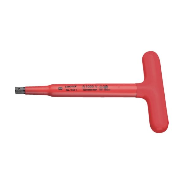 GEDORE 【売切廃番】 絶縁T型六角棒レンチ 6mm 2661241 1本 855-6558（直送品）