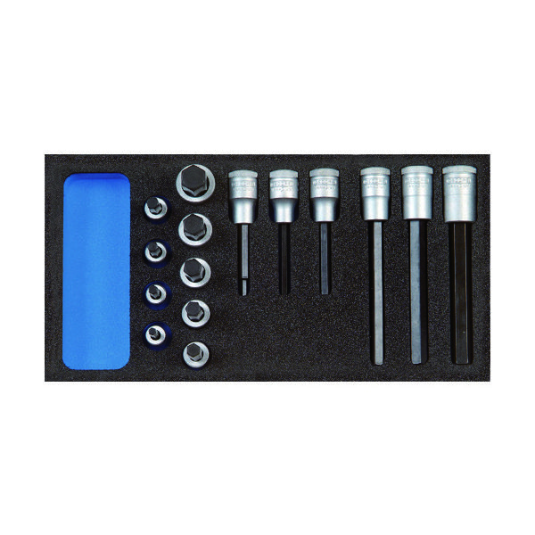 GEDORE 【売切廃番】 ビットソケットセット 1500CT1ーIN19LKM 2308932 1セット 855-8929（直送品）