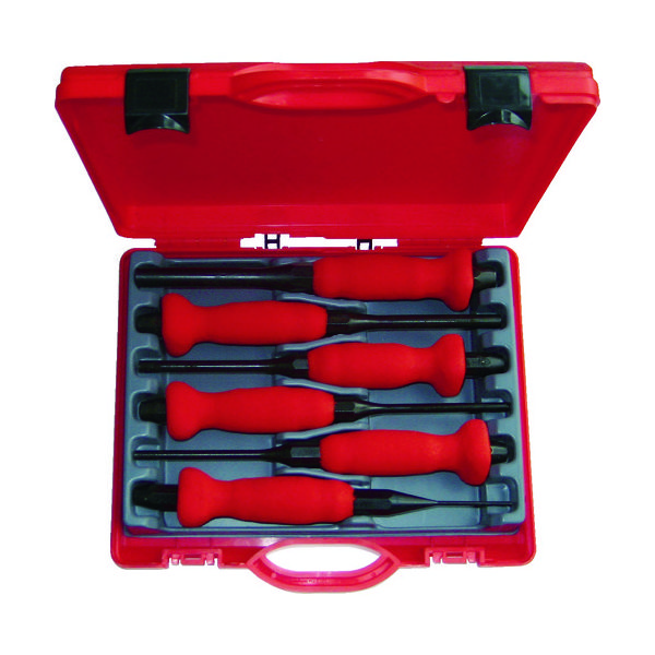 RACODON ハンドル付 平行ピンポンチ 6本セット 28420BP CVB 1セット 855-3822（直送品）