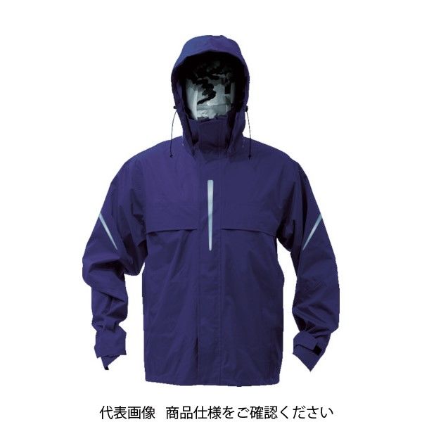 トラスコ中山 TRUSCO ベンチレーション(通気口)付レインスーツ ネイビー 3L TRW360-55-3L 1着 856-4321（直送品）
