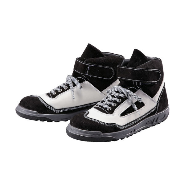 青木安全靴製造 青木安全靴 ZRー21BW 25.0cm ZR-21BW-25.0 1足 855-9158（直送品）