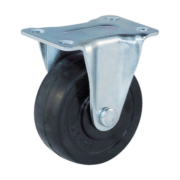 トラスコ中山 TRUSCO キャスター TYGシリーズ 固定 ゴム車 75mm TYGK-75 1個 856-4113（直送品）