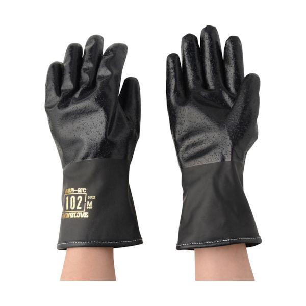 ダイヤゴム DAILOVE 防寒用手袋ダイローブ102BK(M) D102BK-M 1双 835-6588（直送品）