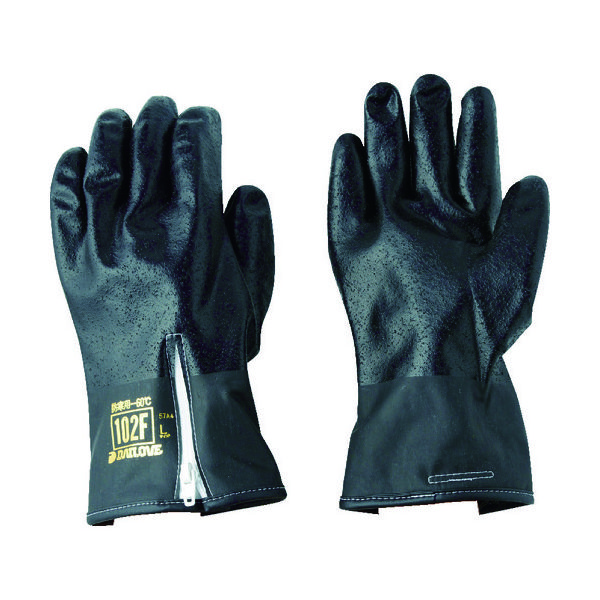 ダイヤゴム DAILOVE 防寒用手袋ダイローブ102FーBK(L) D102F-BK-L 1双 835-6589（直送品）