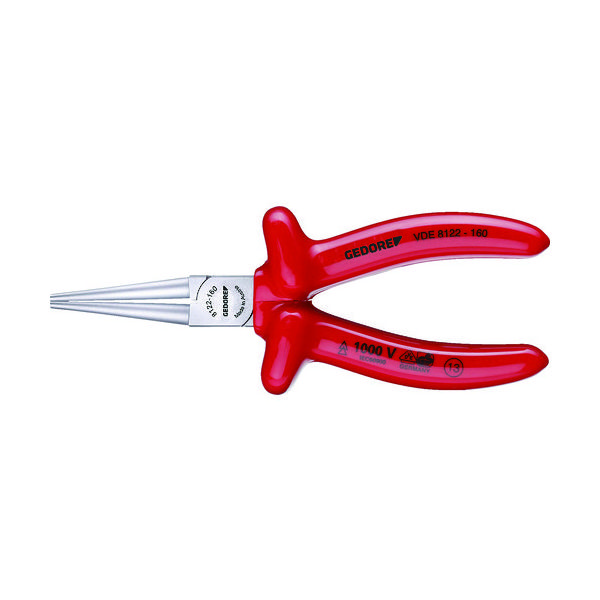 GEDORE 絶縁ラウンドノーズプライヤー 6717110 1丁 855-6586（直送品）