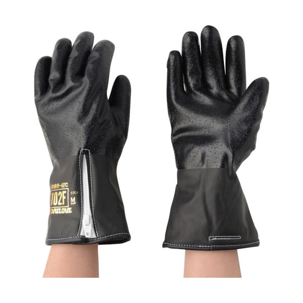 ダイヤゴム DAILOVE 防寒用手袋ダイローブ102FーBK(M) D102F-BK-M 1双 835-6591（直送品）