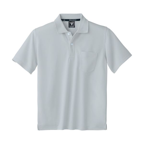 ジーベック XEBEC 半袖ポロシャツ6030ー22ー3L シルバーグレー 6030-22-3L 1着 836-6052（直送品）