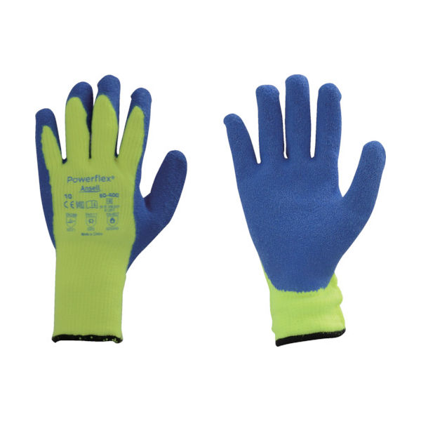アンセル・ヘルスケア・ジャパン アンセル 耐熱・耐寒天然ゴム背抜手袋 アクティブアーマー 80ー400 XLサイズ 80-400-10 1双（直送品）