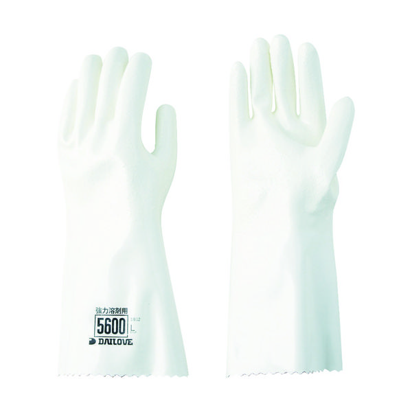 ダイヤゴム DAILOVE 耐溶剤用手袋 ダイローブ5600(LL) D5600-LW 1双 835-6594（直送品）