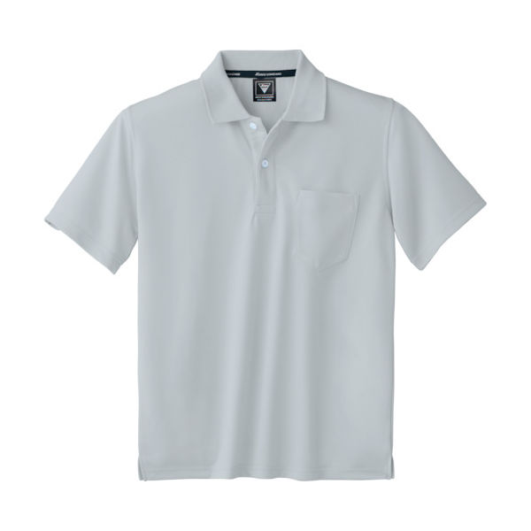 ジーベック XEBEC 半袖ポロシャツ6030ー22ーS シルバーグレー 6030-22-S 1着 836-6048（直送品）