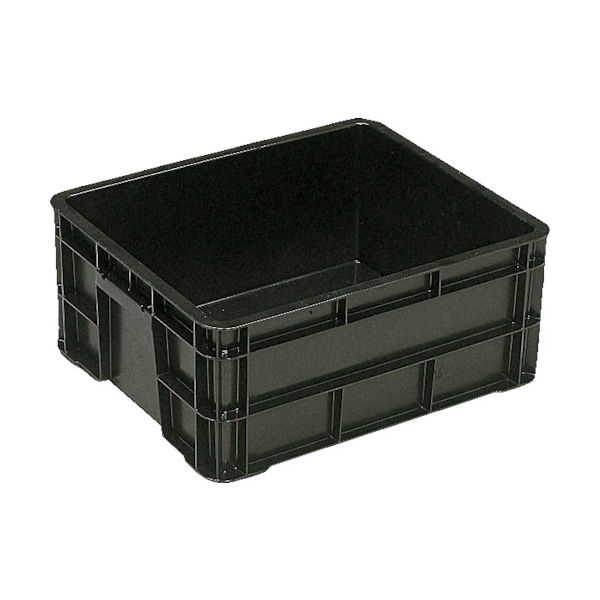 岐阜プラスチック工業 リス BE型導電性コンテナーBー40導電 ブラック BE-40 1個 836-2477（直送品）