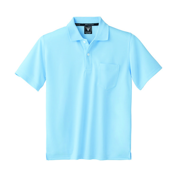 ジーベック XEBEC 半袖ポロシャツ6030ー42ーSS サックス 6030-42-SS 1着 836-6053（直送品）