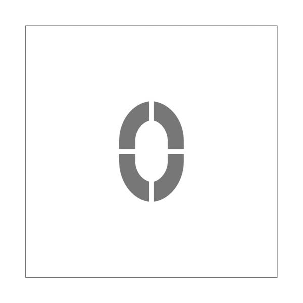 アイマーク IM ステンシル マグネット 0 文字サイズ150×95mm ASTM015095 1枚 836-4189（直送品）