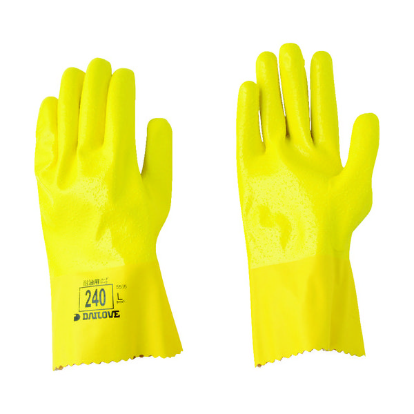 ダイヤゴム DAILOVE 耐油手袋 ダイローブ240(L) D240-L 1双 825-2758（直送品）