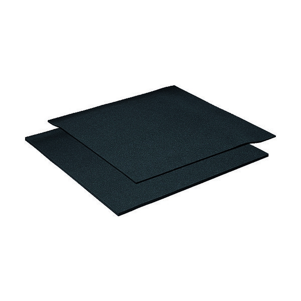 イノアックコーポレーション イノアック カームフレックス Fー2 黒 15x1000x1000 化粧断ち加工 F-2-15 1枚 836-3136（直送品）