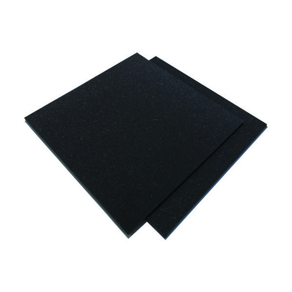 イノアックコーポレーション イノアック カームフレックス Fー6 黒 20x1000x1000 化粧断ち加工 F-6-20 1枚（直送品）