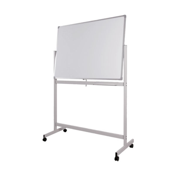 【新品】ホワイトボード 白 1200×900 両面 回転キャスター 付属品多数 SKK ホワイトボード 1200×900 脚付き 両面 回転式 スチール