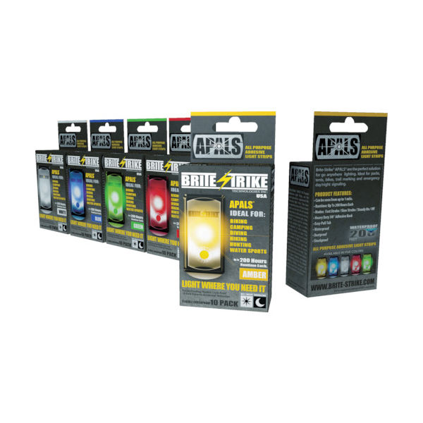 BriteーStrike BS BRITESTRIKE APALS 10個パック アンバー APALS10-AMB 1パック(10個)（直送品）