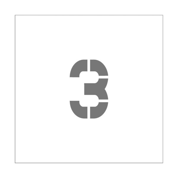 アイマーク IM ステンシル マグネット 3 文字サイズ100×65mm ASTM310065 1枚 836-4182（直送品）