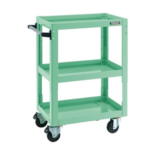 トラスコ中山 TRUSCO ツールワゴン ドルフィン 高さ調節式 W750 4輪自在 ホワイト DLWS-A973J-W 1台（直送品）