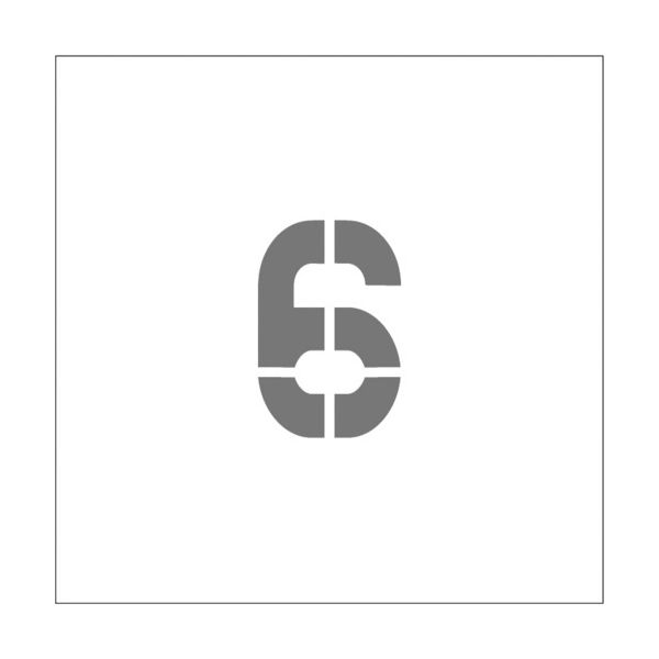 アイマーク IM ステンシル マグネット 6 文字サイズ50×40mm ASTM65040 1枚 836-4175（直送品）