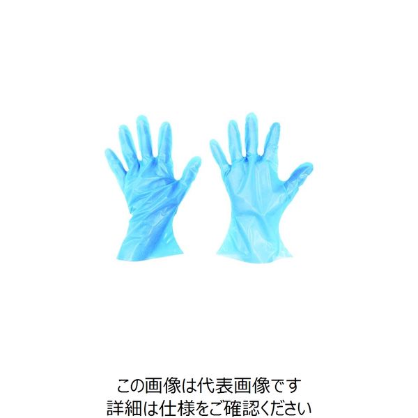 東京パック SーHYBRIDグローブマイジャストSS ブルー BHMJ-SS 1箱(200枚) 836-3651（直送品）