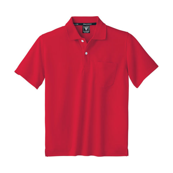ジーベック XEBEC 半袖ポロシャツ6030ー71ーLL レッド 6030-71-LL 1着 836-6063（直送品）