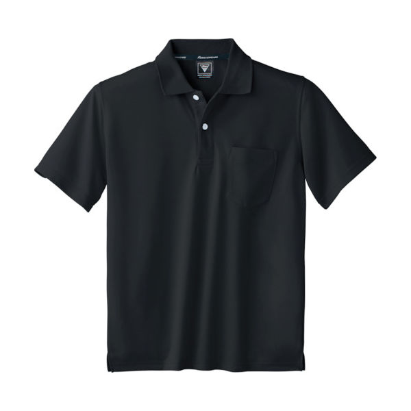 ジーベック XEBEC 半袖ポロシャツ6030ー90ーLL 黒 6030-90-LL 1着 836-6069（直送品）
