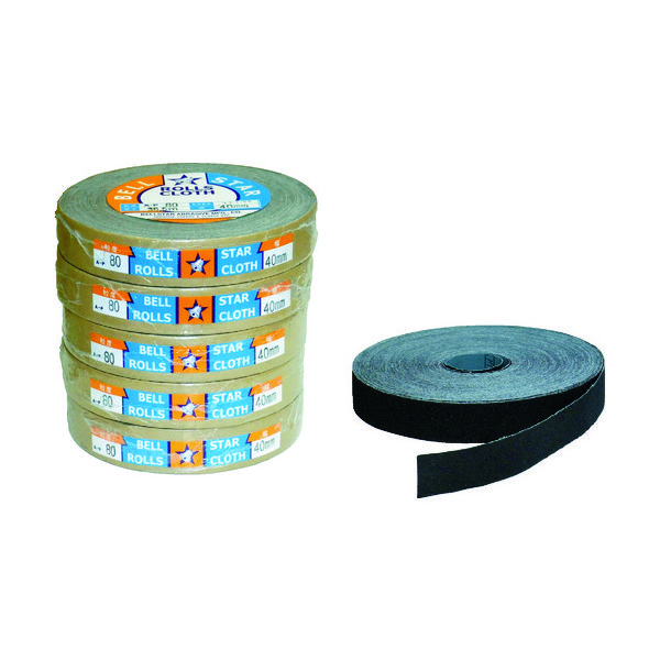 ベルスター研磨材工業 ベルスター ロールペーパー40幅#80 BR40-80 1巻 814-6784（直送品）