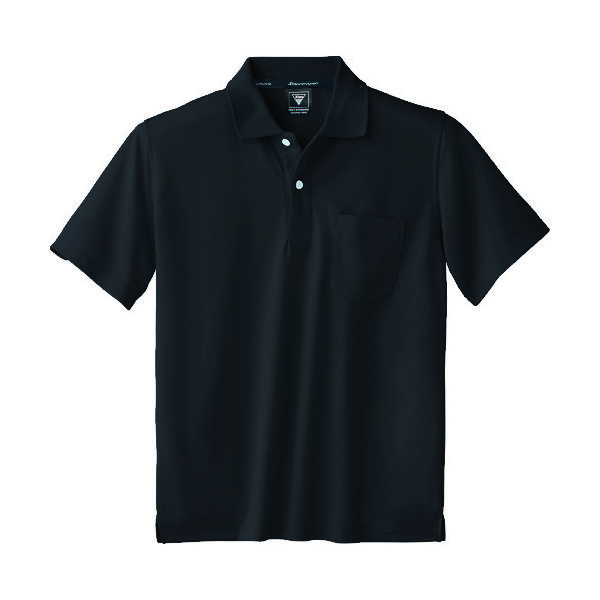 ジーベック XEBEC 半袖ポロシャツ6030ー90ーSS 黒 6030-90-SS 1着 836-6065（直送品）