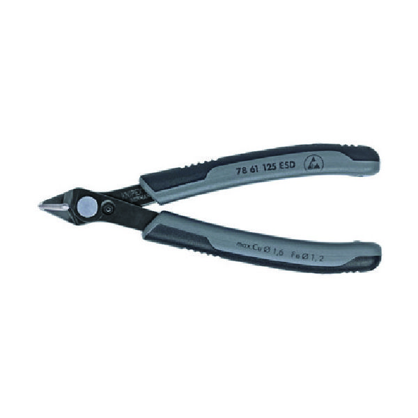 KNIPEX エレクトロニクス スーパーニッパー 125mm 7861-125ESD 1丁 831-4536（直送品）