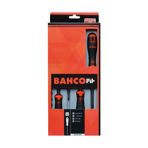 スナップオン・ツールズ バーコ グリップドライバーセット 4本 B219.004 1セット 837-0133（直送品）