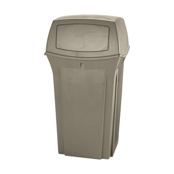 ニューウェルブランズ・ジャパン ラバーメイド レンジャーコンテナ 132.5L ベージュ 8430-88BG 1個 836-2831（直送品）