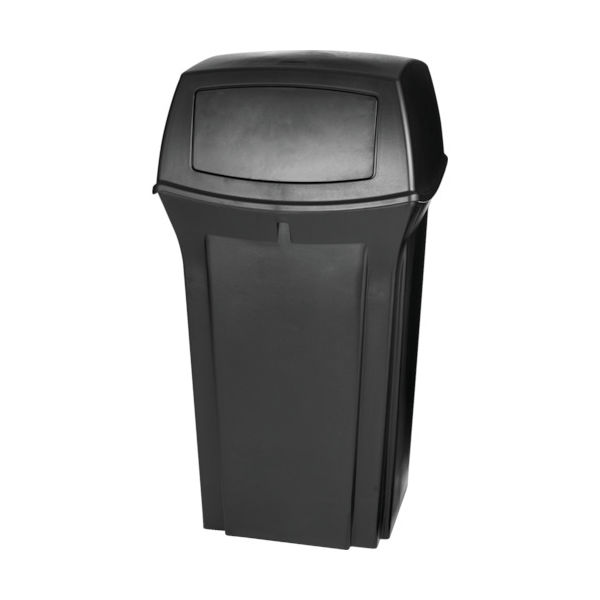 ニューウェルブランズ・ジャパン ラバーメイド レンジャーコンテナ 132.5L ブラック 8430-88BK 1個 836-2832（直送品）