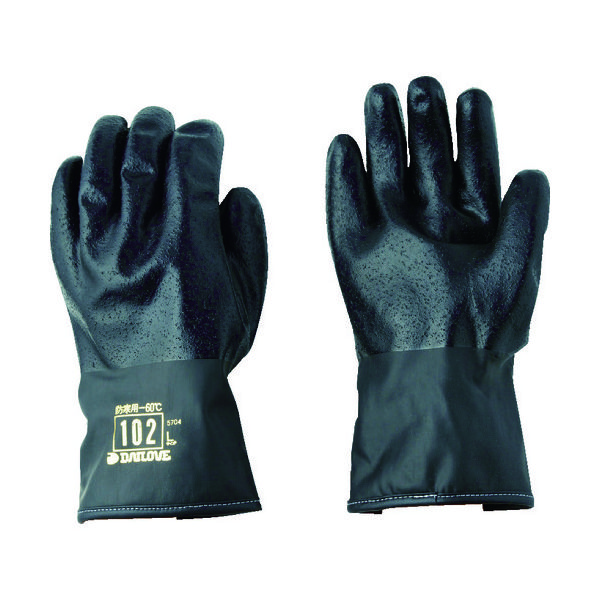 ダイヤゴム DAILOVE 防寒用手袋ダイローブ102BK(L) D102BK-L 1双 835-6586（直送品）