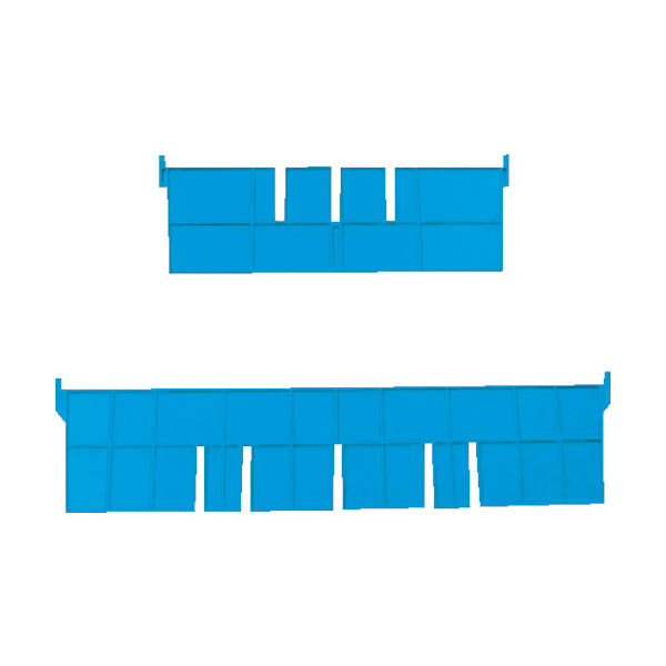 DICプラスチック DIC F型コンテナ Fー5用短手用仕切板 青 F-5SB 1枚 855-1272（直送品）