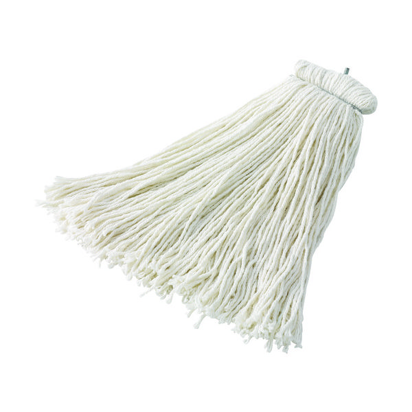 ニューウェルブランズ・ジャパン ラバーメイド プレミアム・ボルトオンレーヨンモップ ホワイト F46701 1個 836-2623（直送品）