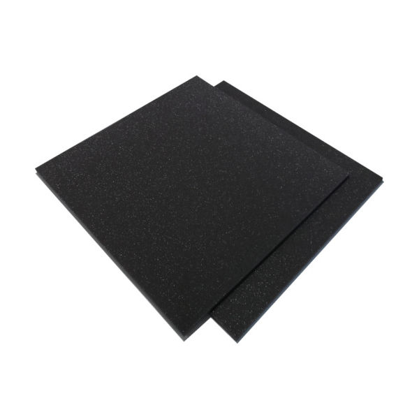 イノアックコーポレーション イノアック カームフレックス Fー9L 黒 10x1000x1000 化粧断ち加 F-9L-10 1枚（直送品）