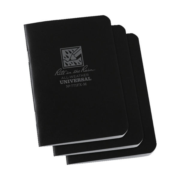 RITR 【売切廃番】3 1/4X4 5/8 ミニステイプルノートブック(3冊セット)ユニバーサル・タン 971TFX-M 1セット(3冊)（直送品）