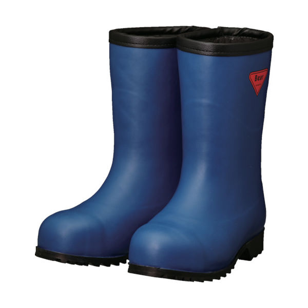 シバタ工業 SHIBATA 防寒安全長靴セーフティベアー#1011白熊(ネイビー)フード無し AC061-22.0 1足 856-9192（直送品）