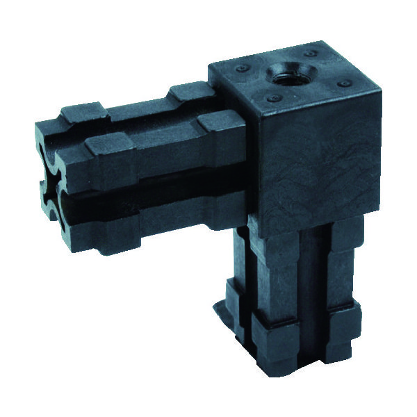 トラスコ中山 TRUSCO 25mmアルミフレーム用ジョイント 2方向 穴付き AFB-2W-H 1個 856-7318（直送品）