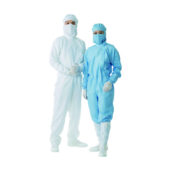 東洋リントフリー TriApex サイドファスナーつなぎ服FC141C S 白 FC141C-01-S 1着 836-4312（直送品）