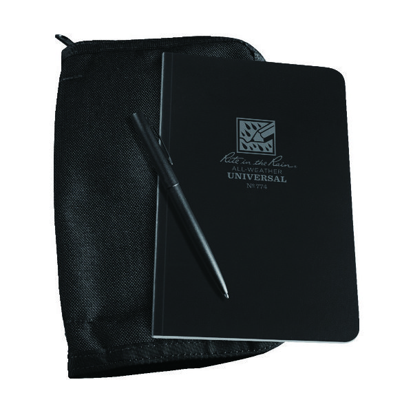 Rite in the Rain RITR 4 5/8X7 1/4キット ブラックブック/ブラックカバー 774B-KIT 1セット（直送品）