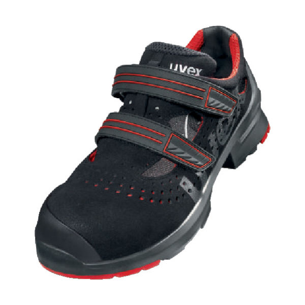 ウベックス UVEX 【売切商品】サンダル ブラック/レッド 25.5CM 8536.5-40 1足 855-2776（直送品）