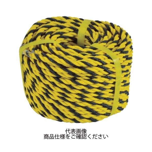 トラスコ中山 TRUSCO トラロープ 3つ打 9×50m TTR-9-50 1巻 828-1271（直送品）