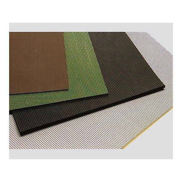 アズワン 耐電ゴム板 B山タイプ 緑 幅1m×厚み6mm 3-2542-04 1m（直送品）