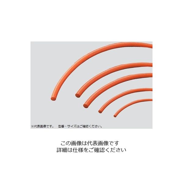 アズワン シリコーンスポンジ紐(赤)丸 φ20mm 3-3218-11 1m(1m)（直送品）