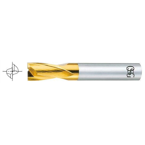 OSG 2刃キー溝用 エンドミル OSG ハイススクエアエンドミル 2刃キー溝用 OH1 刃径15mm