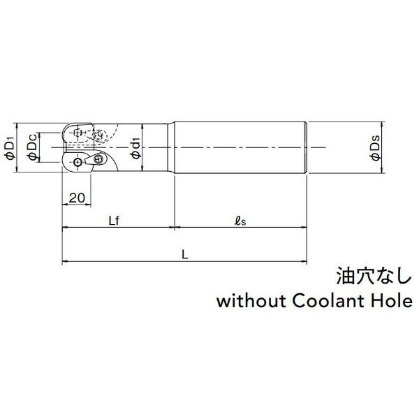 オーエスジー（OSG） ラジアスカッタ PDR20R050SS42-3S 1個（直送品）